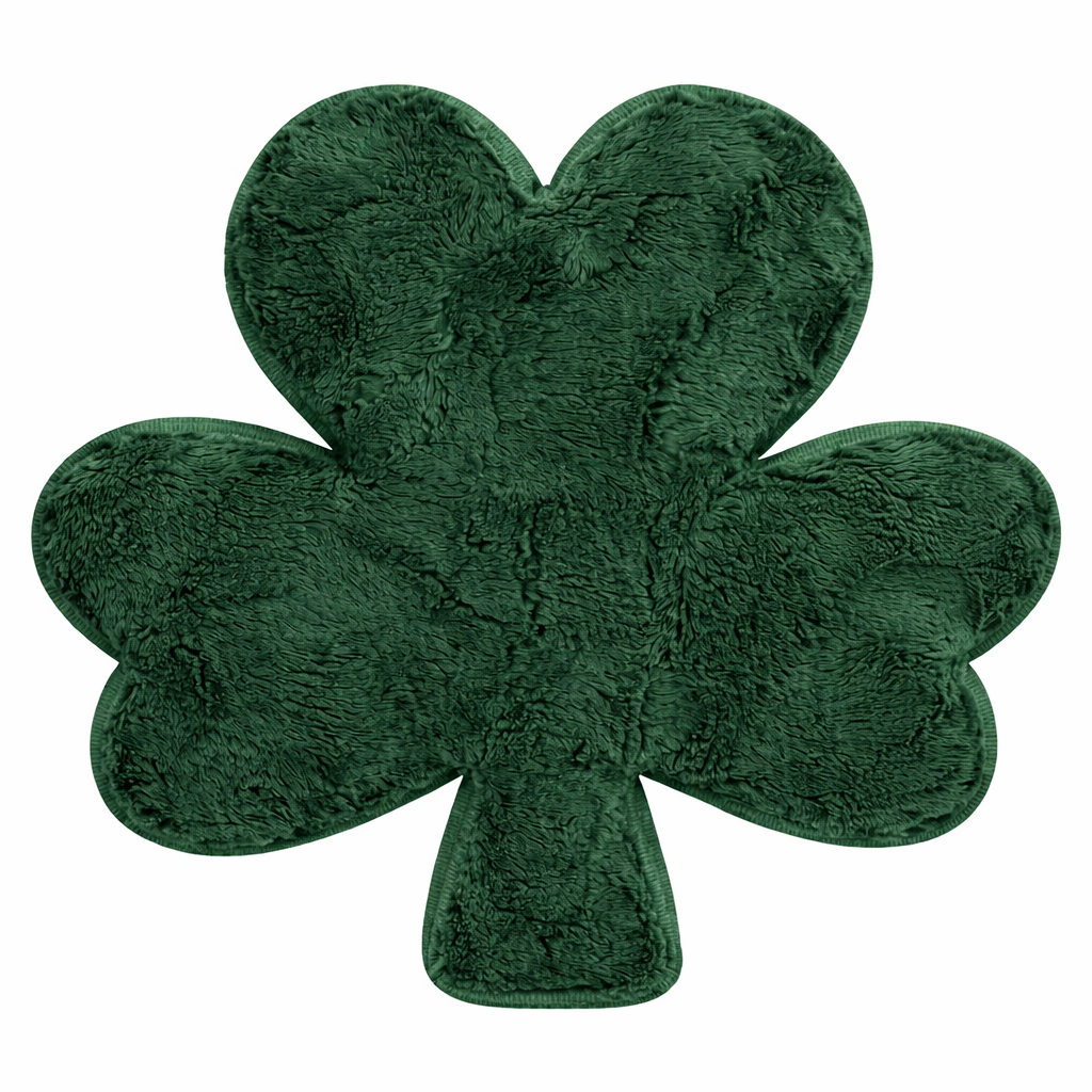 Plush Minky Shamrock Pillow