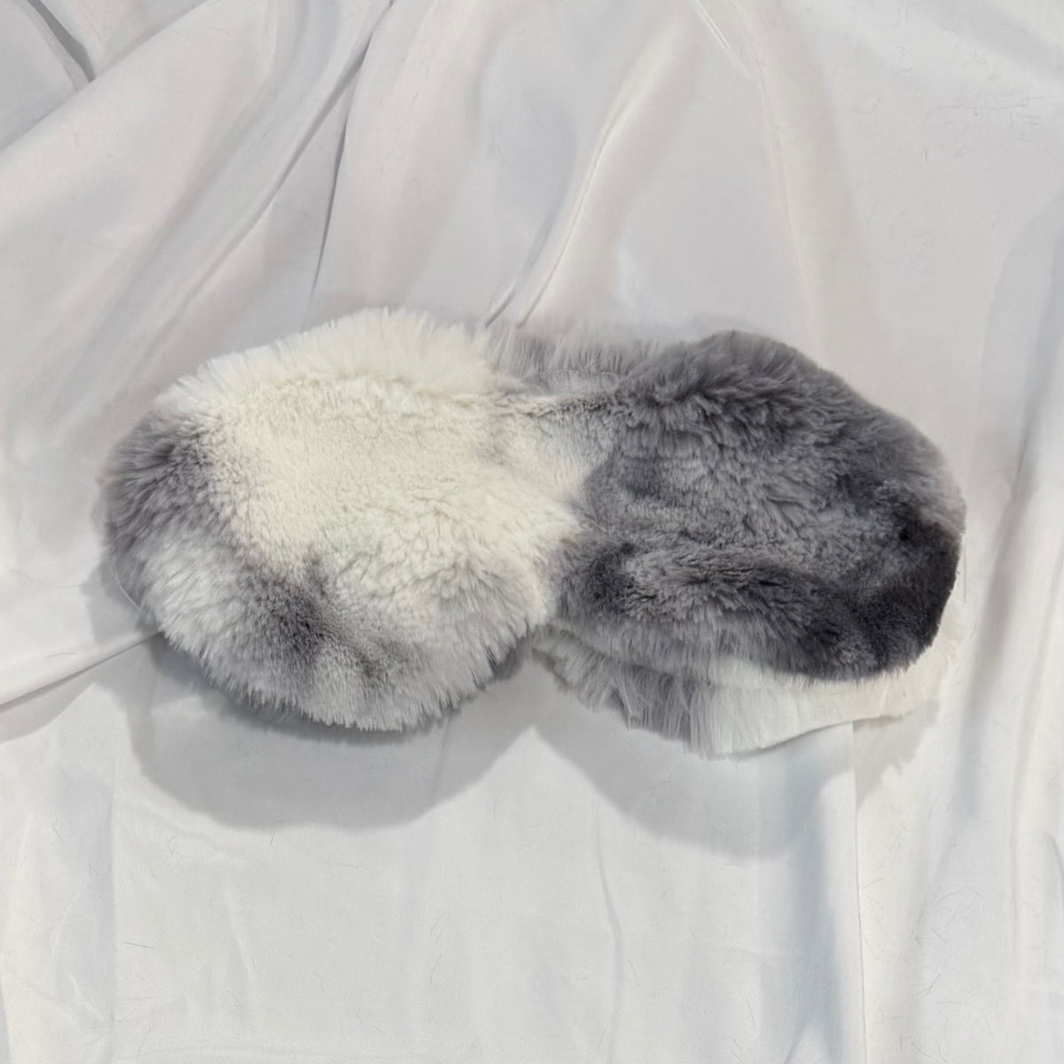 Minky Eye Mask - Black / Gray