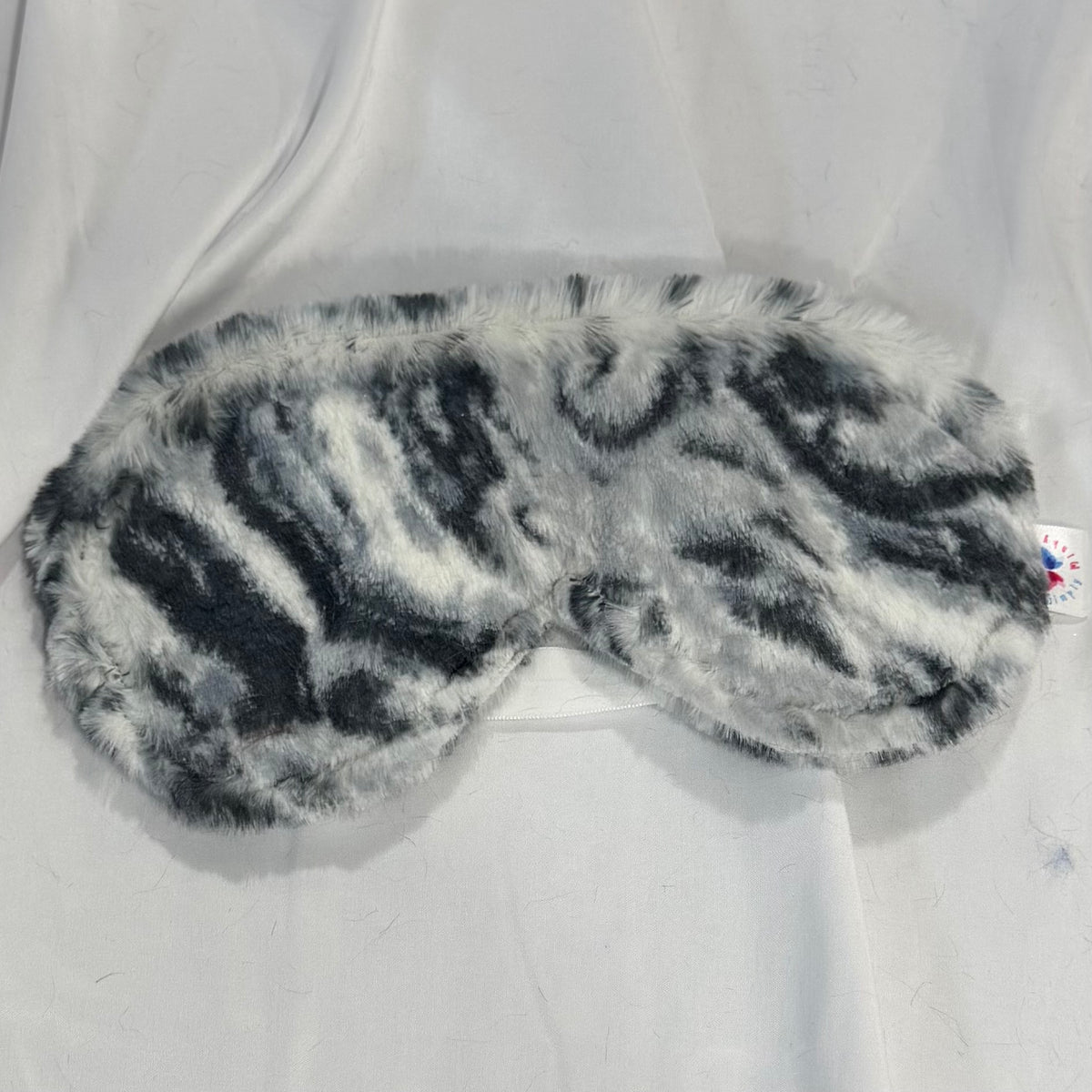 Minky Eye Mask - Black / Gray