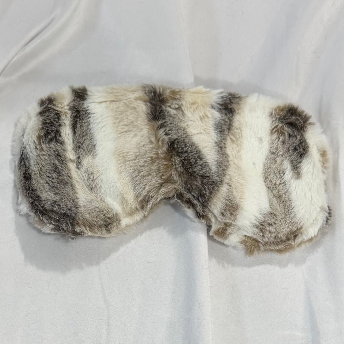 Minky Eye Mask - Brown / Ivory