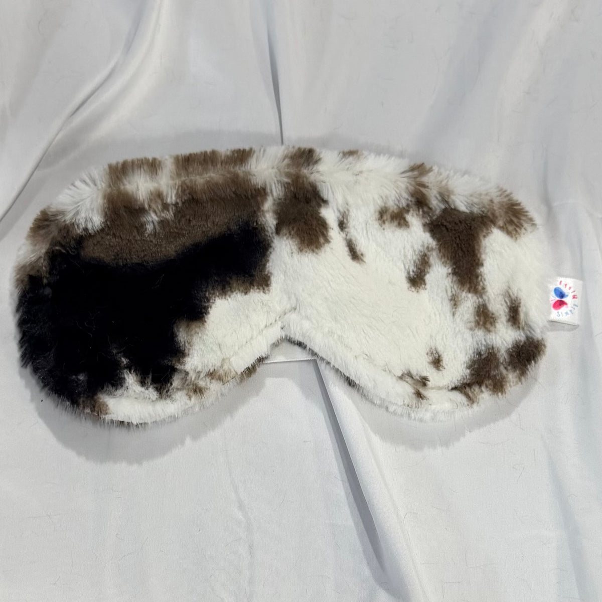 Minky Eye Mask - Brown / Ivory