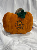 Plush Minky Pumpkin Pillow