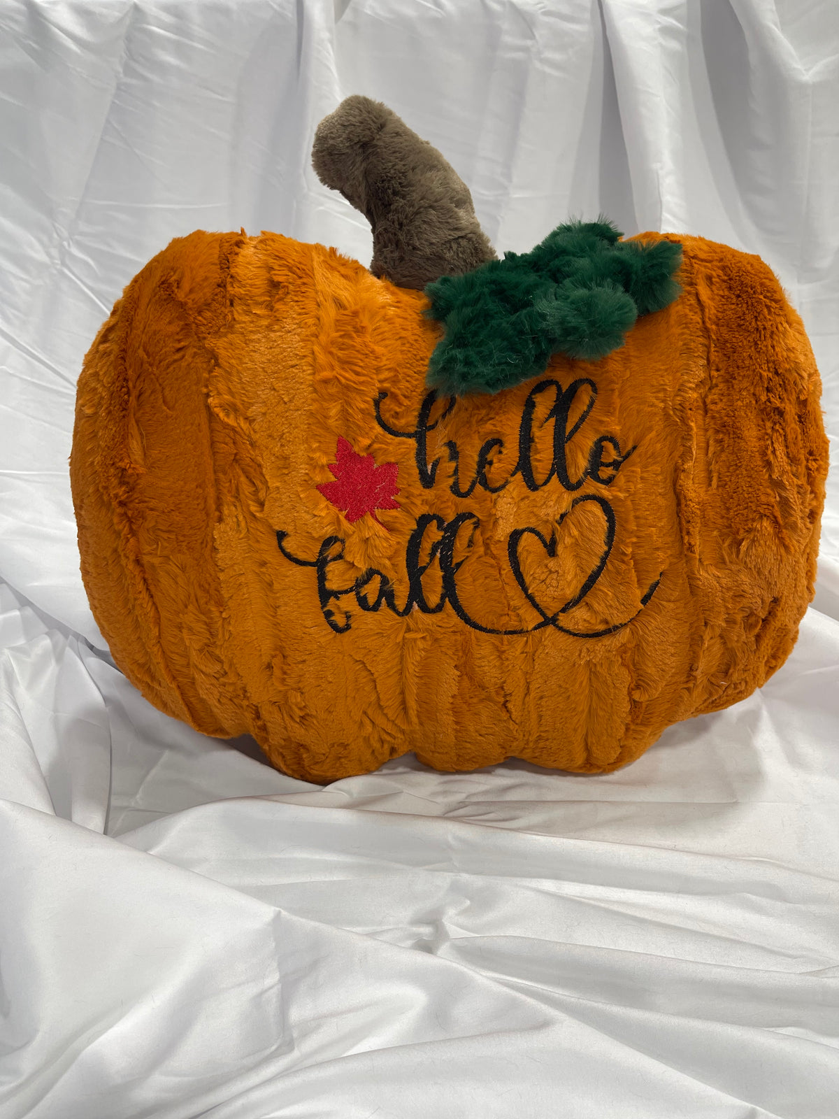 Plush Minky Pumpkin Pillow