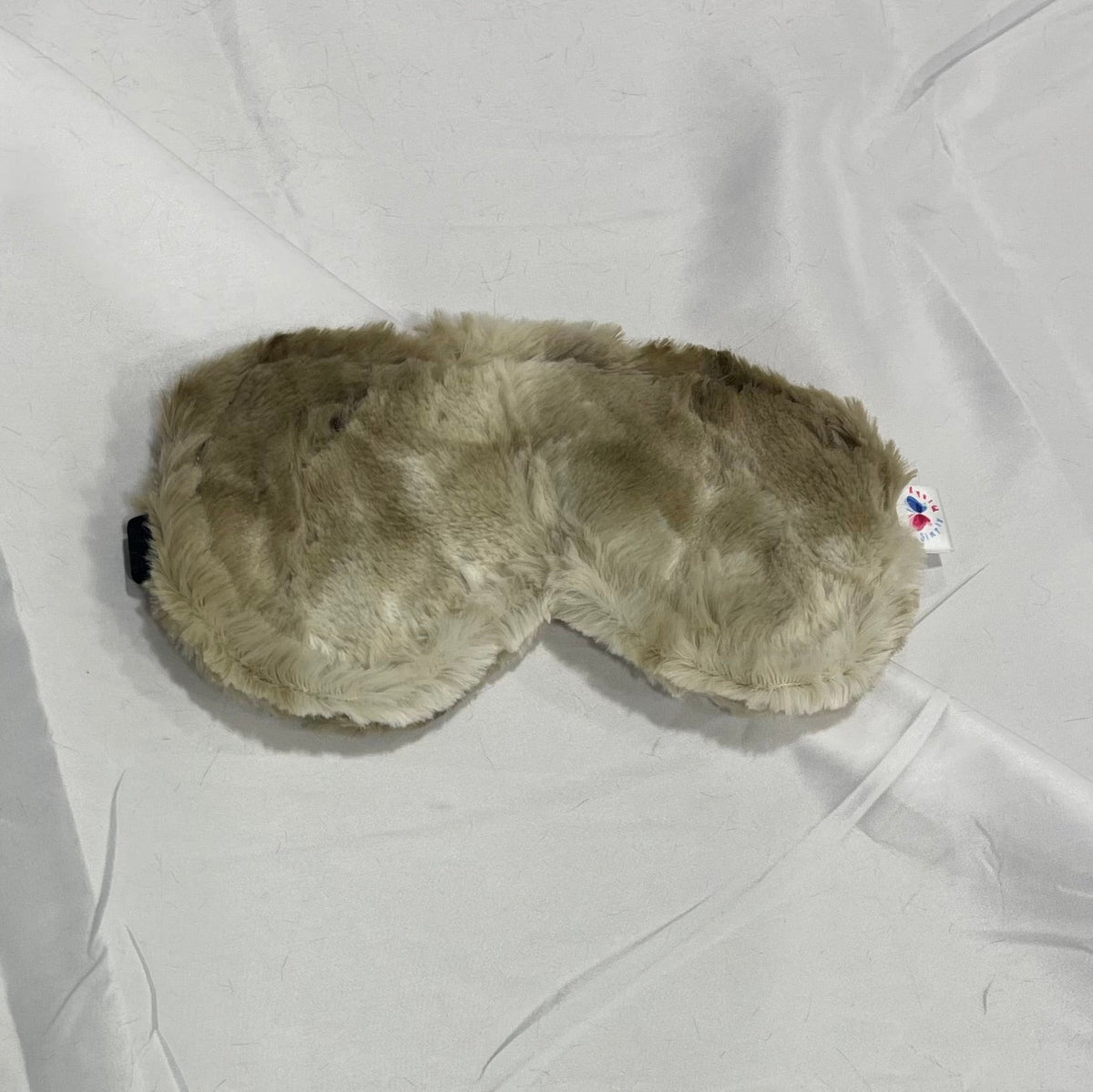 Minky Eye Mask - Brown / Ivory