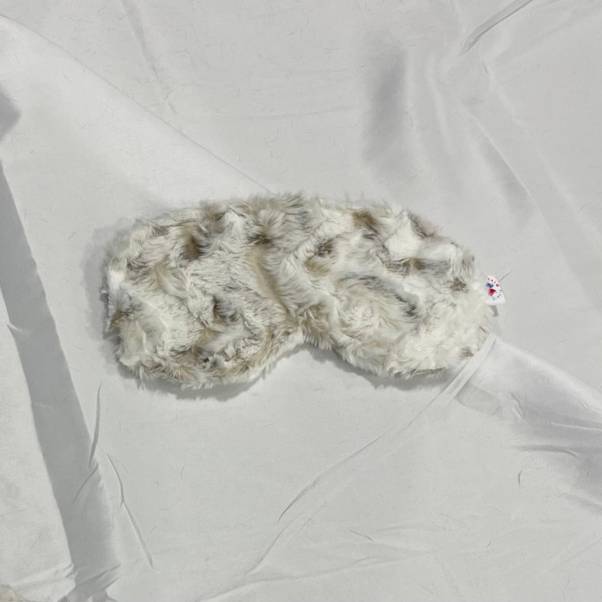 Minky Eye Mask - Brown / Ivory