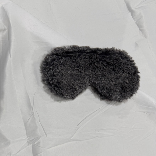 Minky Eye Mask - Black / Gray