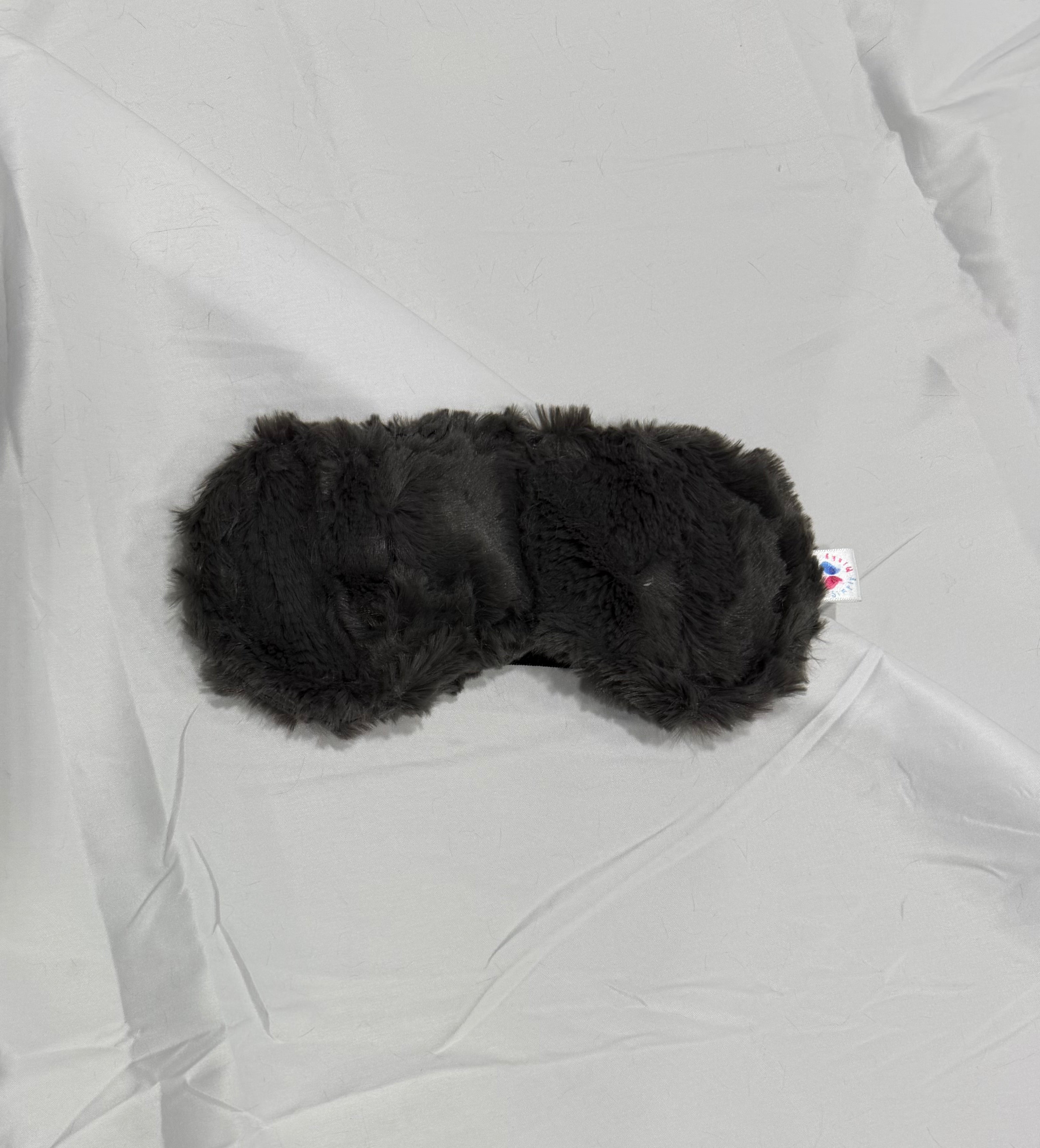 Minky Eye Mask - Black / Gray