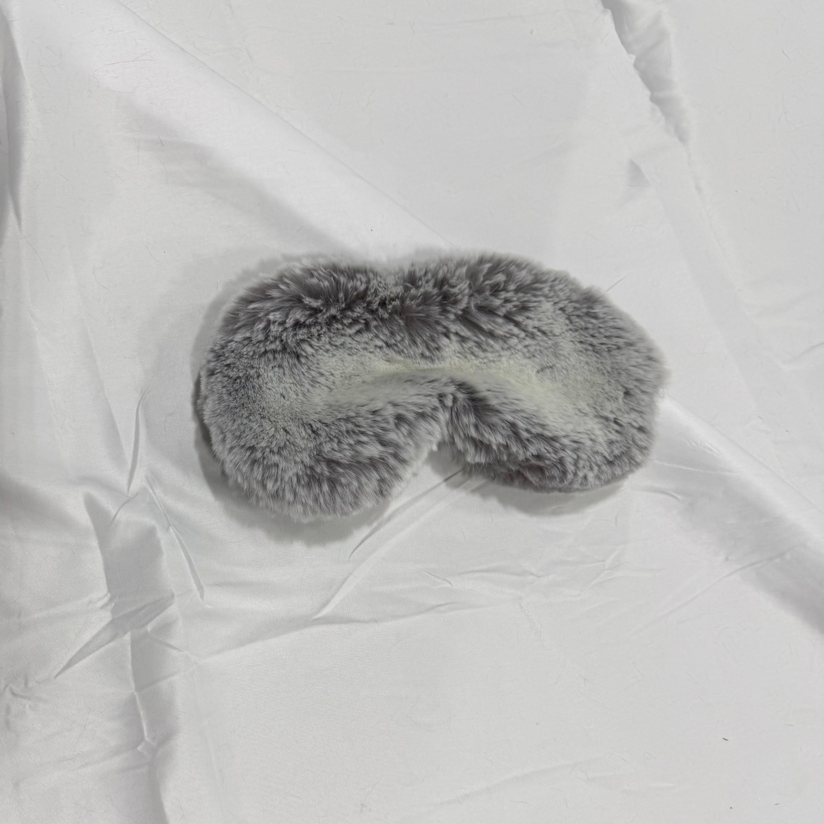 Minky Eye Mask - Black / Gray