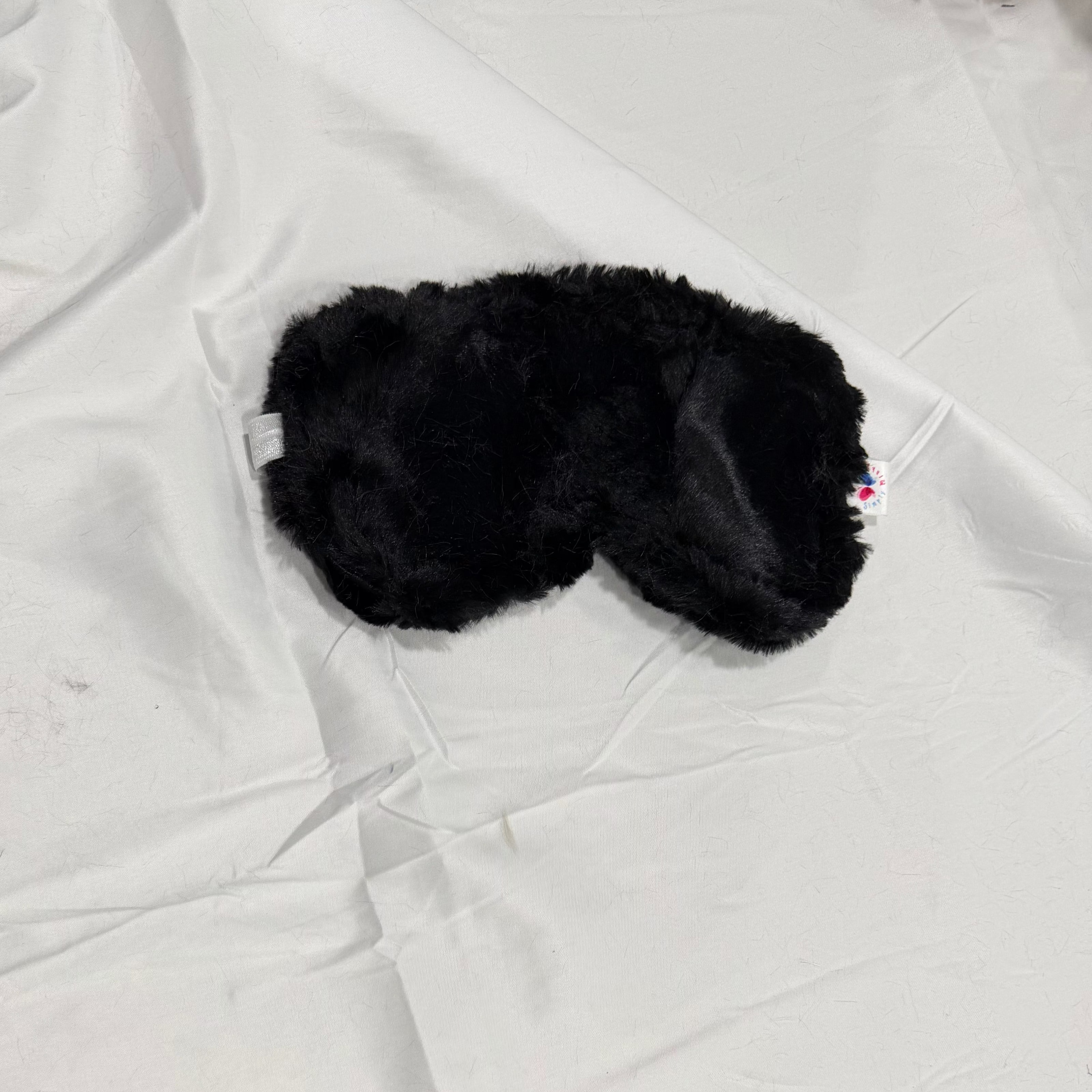 Minky Eye Mask - Black / Gray