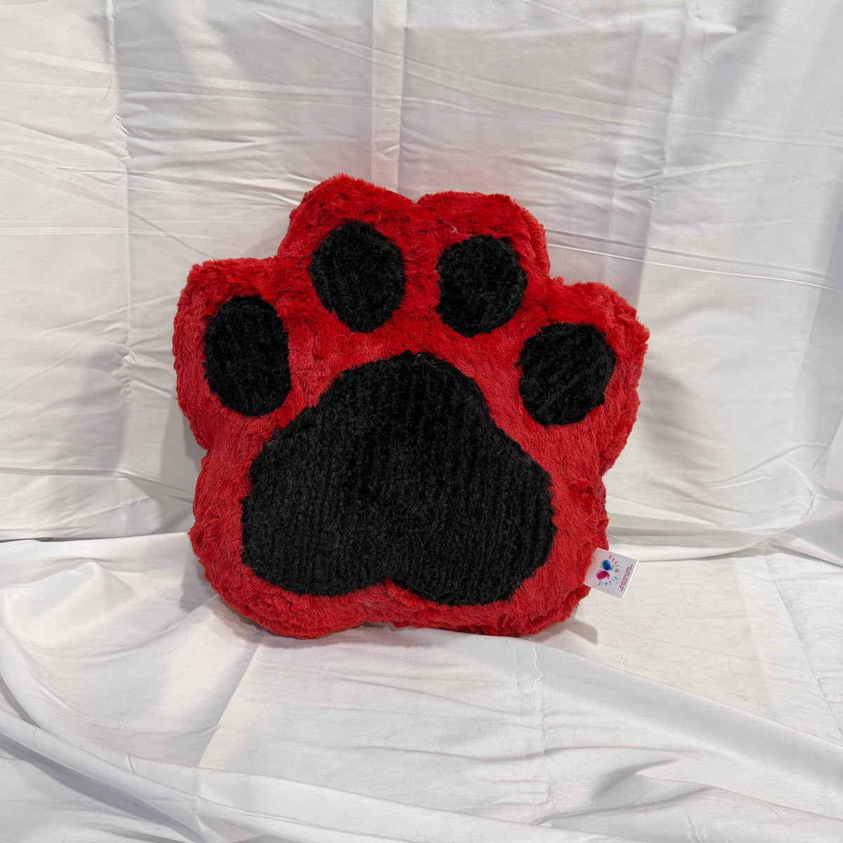 Plush Minky Paw Pillow