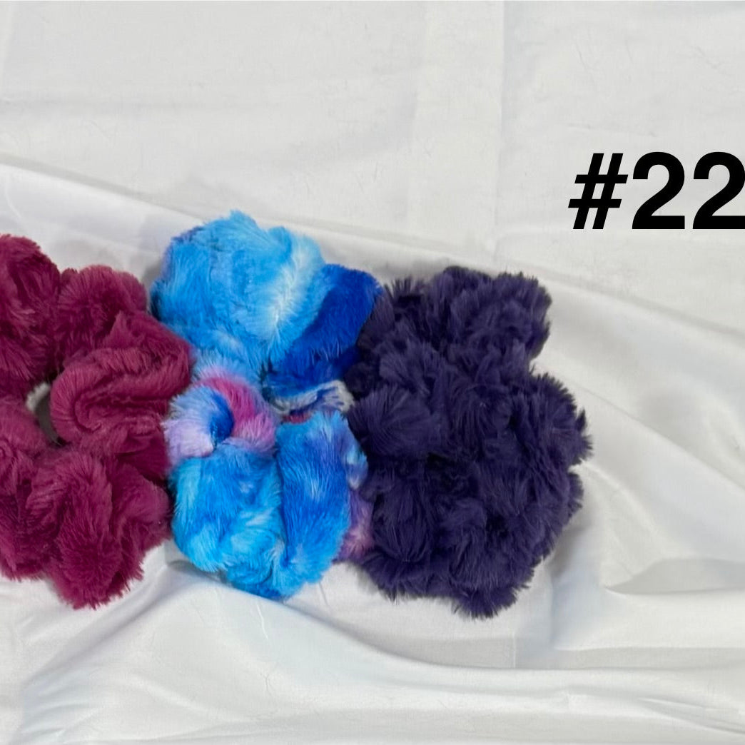 Plush Minky Scrunchie Sets