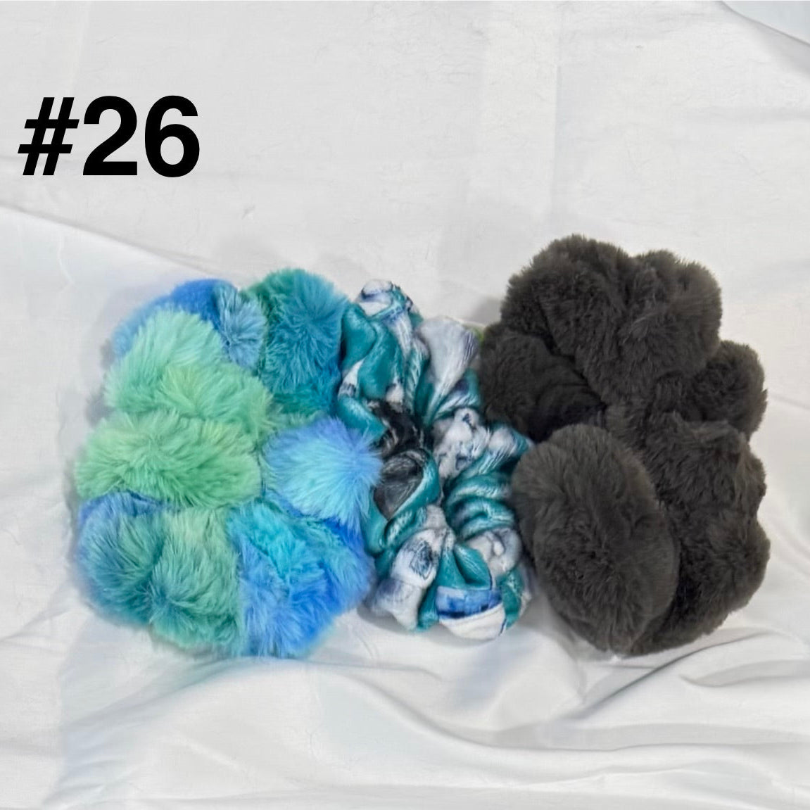 Plush Minky Scrunchie Sets