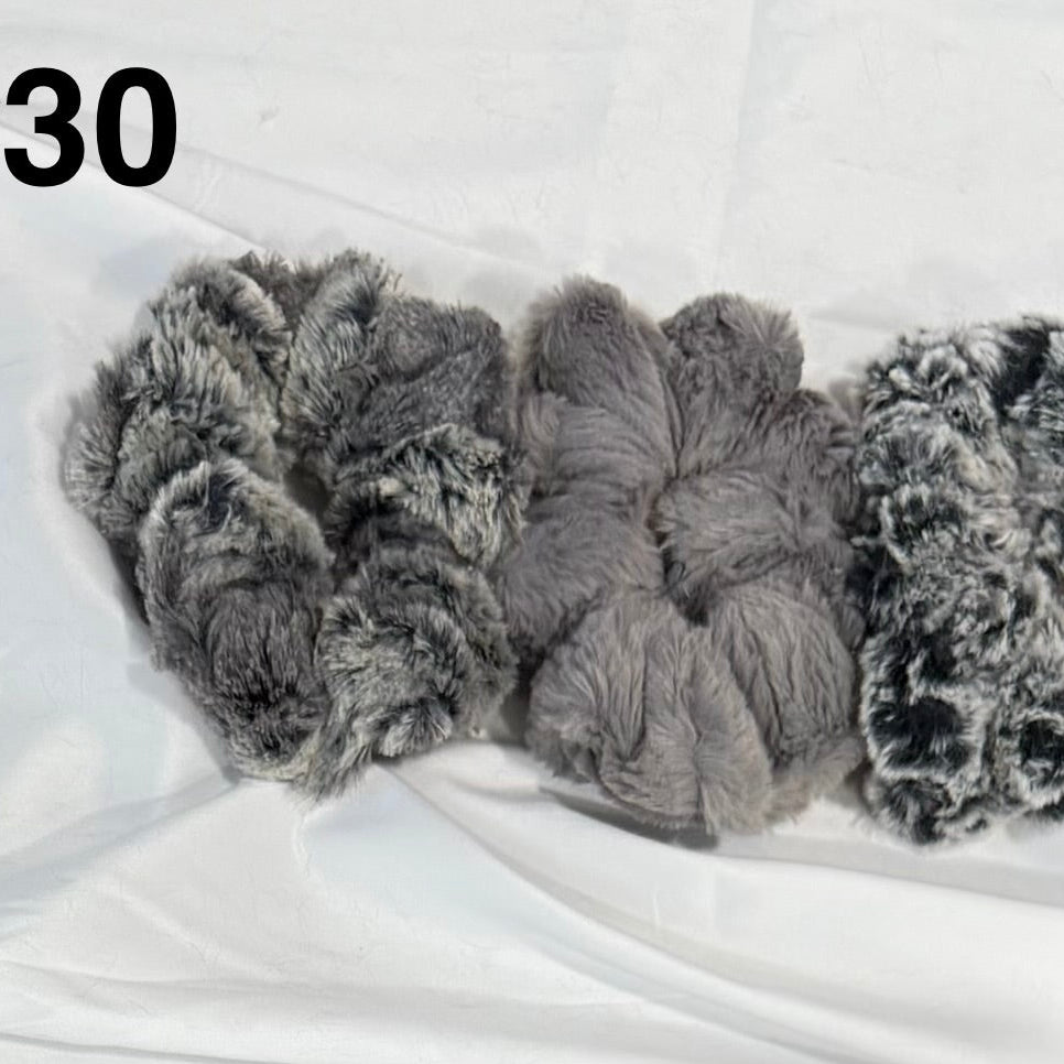 Plush Minky Scrunchie Sets