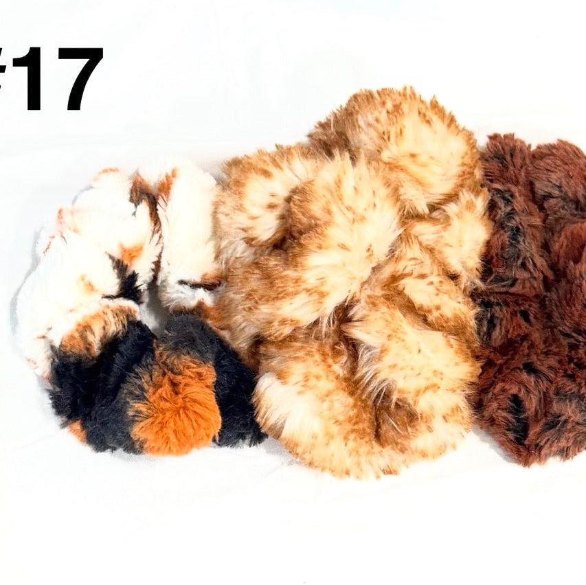 Plush Minky Scrunchie Sets