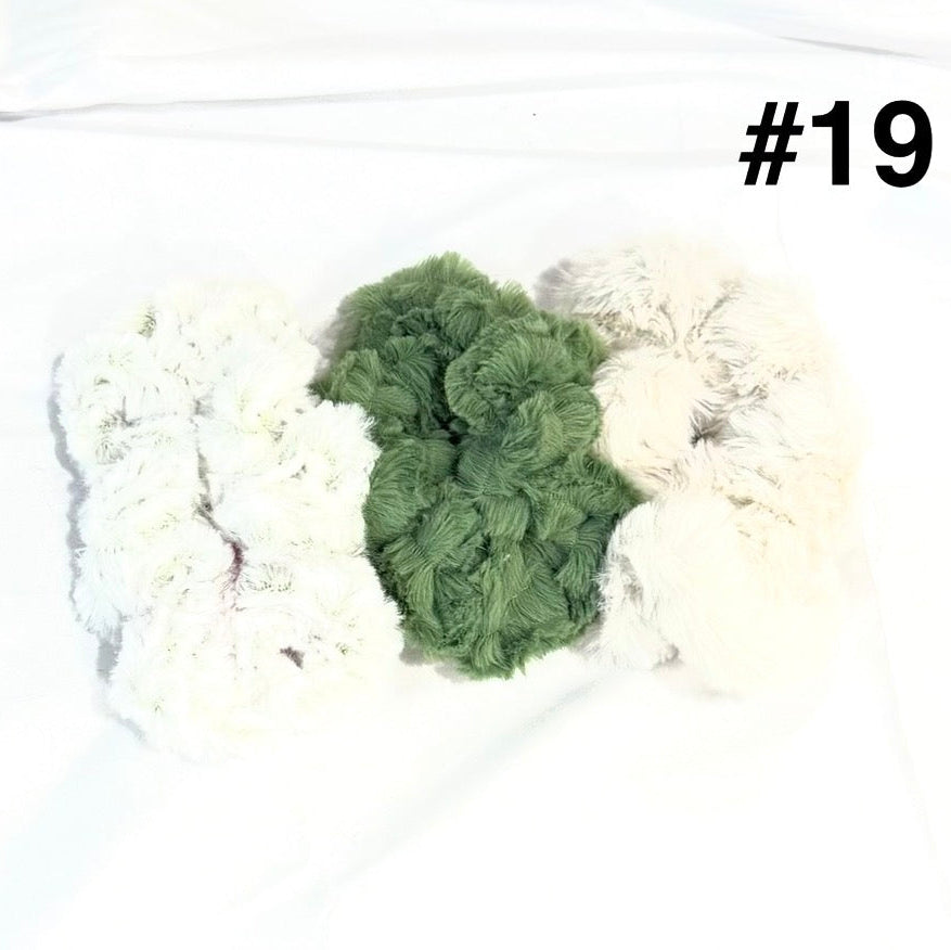 Plush Minky Scrunchie Sets