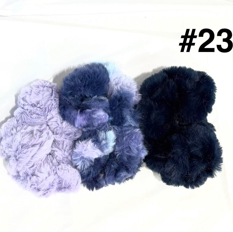 Plush Minky Scrunchie Sets