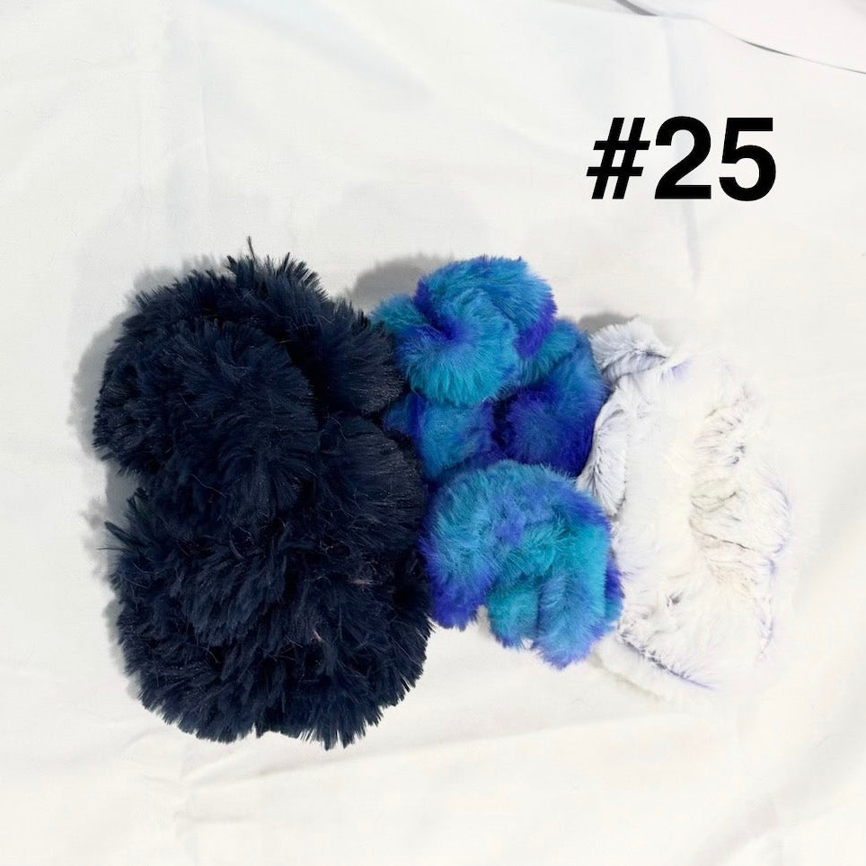 Plush Minky Scrunchie Sets